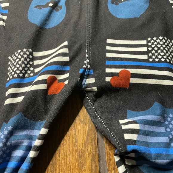 LulaRoe leggings American flag Police Stars Stripe - Picture 4 of 7